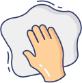 dusting cleaning icon